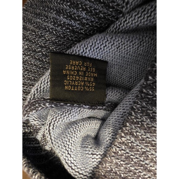 F/X Fusion Mens Blue Cotton Cable Knit 1/4 Zip Sweater Pullover XXL - Picture 4 of 7